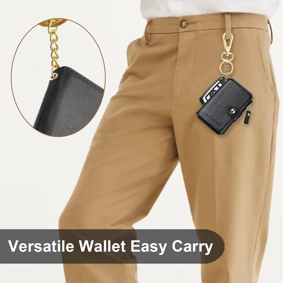 Mens RFID Blocking Leather Wallet Credit Card ID Holder